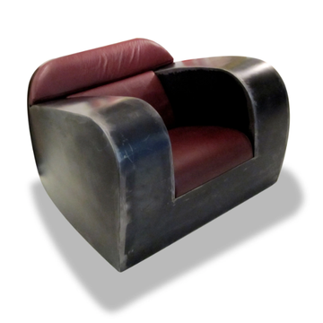 FAT ASS - Metal armchair with armrests by ICI ET LÀ