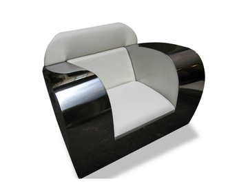 FAT ASS - Stainless steel armchair by ICI ET LÀ
