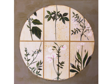 FLOWER CIRCLE #3 - Canvas Painting by ICI ET LÀ