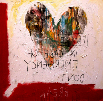 FRAGILE - Acrylic on canvas by ICI ET LÀ