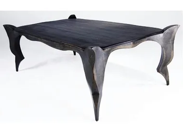 GOTHIC - Rectangular steel table by ICI ET LÀ