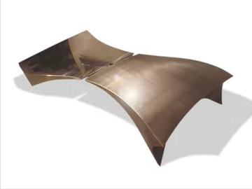 REFLECTION - Low stainless steel coffee table by ICI ET LÀ