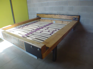THE BUILDER BED - Wooden double bed by ICI ET LÀ