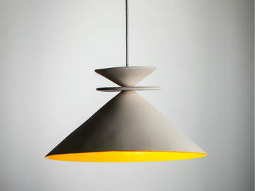 WHITE GAUARGI - LED handmade ceramic pendant lamp by ICI ET LÀ