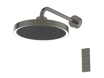 IDEALRAIN SOLOS - A78902 - Round adjustable ABS overhead shower with remote control by Ideal Standard