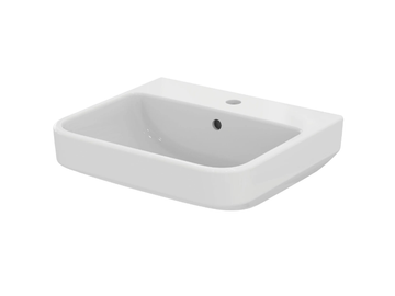 I.LIFE B - T4609 - Semi-pedestal ceramic washbasin by Ideal Standard