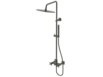 JOY NEO - BD158 - Wall-mounted shower panel with hand shower with overhead shower by Ideal Standard