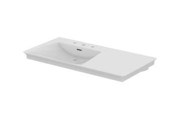 LA DOLCE VITA - E267801 / E267901 - Single ceramic washbasin with integrated countertop with overflow by Ideal Standard