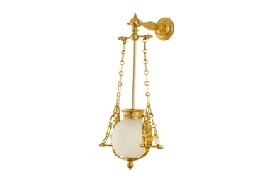 LUXURY FOUNDRY CASTLE 930 - Brass and glass wall lamp by Il Bronzetto