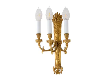 LUXURY FOUNDRY CLASSIC 530 - Brass wall lamp by Il Bronzetto