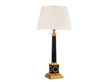 LUXURY FOUNDRY PALMIRA 746 - Brass and fabric table lamp by Il Bronzetto