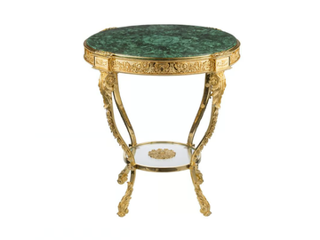 LUXURY FOUNDRY PALMIRA 791 - Round marble top coffee table by Il Bronzetto