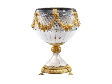 LUXURY FOUNDRY REGGIA 100 - Crystal vase by Il Bronzetto
