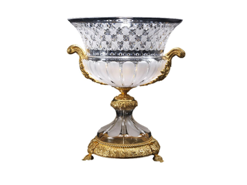 LUXURY FOUNDRY REGGIA 102 - Crystal vase by Il Bronzetto