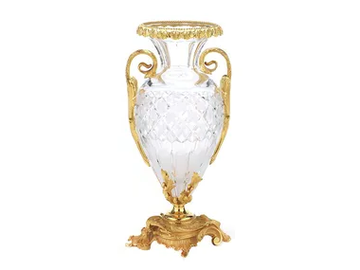LUXURY FOUNDRY REGGIA 105 - Crystal vase by Il Bronzetto