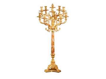 LUXURY FOUNDRY REGGIA 800 - Marble candlestick by Il Bronzetto