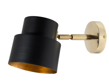 SATELLITE 03 - LED brass wall light with swing arm by Il Bronzetto