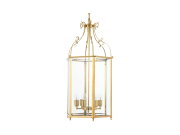 TIMELESS EDEN 315 - Glass and brass pendant lamp by Il Bronzetto