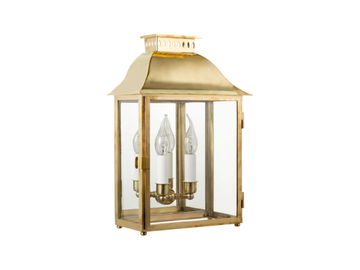 TIMELESS EDEN 321 - Brass and glass wall lamp by Il Bronzetto