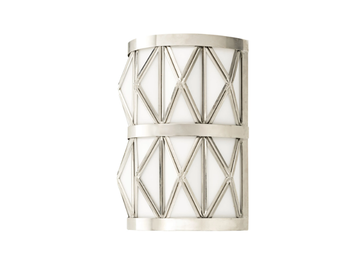 TIMELESS GEOMETRIA 157 - Glass and brass wall lamp by Il Bronzetto