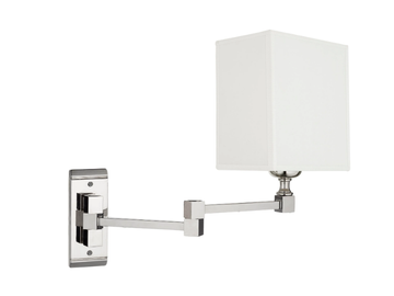 TIMELESS STUDIO 430 - Fabric wall lamp with swing arm by Il Bronzetto