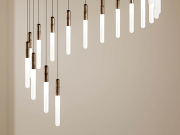 LEVANTE - Glass and aluminium pendant lamp by Il Fanale