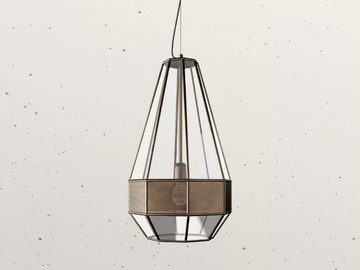 MASSIRA - Brass pendant lamp by Il Fanale