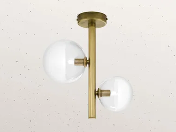 MOLECOLA 275.04 - Brass ceiling lamp by Il Fanale