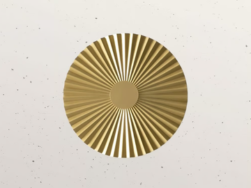 PLIE' 284.04 - LED brass wall light by Il Fanale