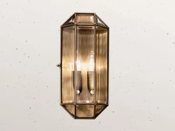 RILEGATO 401.00.80 - Brass and glass wall light by Il Fanale