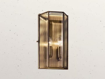 RILEGATO 411.00.80 - Brass and glass wall light by Il Fanale