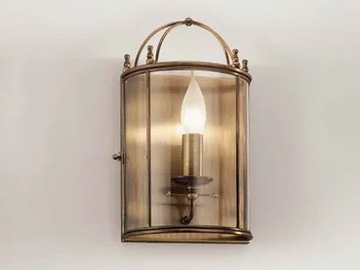 RILEGATO 503.00.80 - Brass and glass wall light by Il Fanale