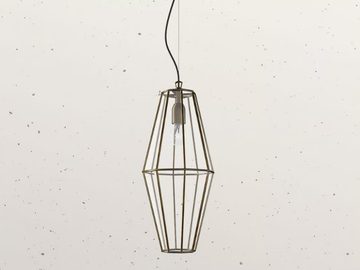 RILEGATO MEDINA OE - LED brass pendant lamp by Il Fanale