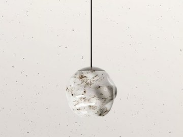 STONE 290.02 - Glass pendant lamp by Il Fanale