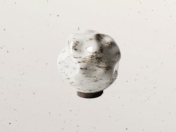 STONE 290.21 - Glass table lamp by Il Fanale