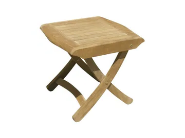 KAKI - Teak garden pouf / garden side table by Il Giardino di Legno