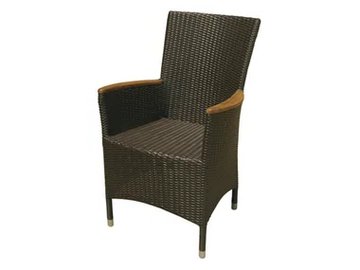 MAUI - Garden synthetic fibre easy chair with armrests high-back by Il Giardino di Legno