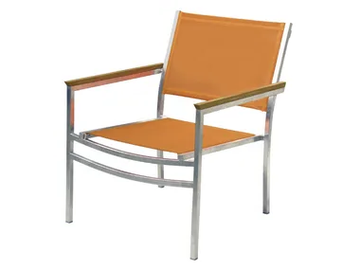 MILLENIUM - Garden polyester fibre easy chair with armrests by Il Giardino di Legno