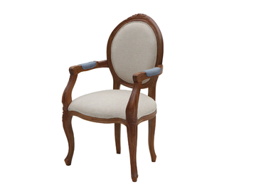 MOZAIC - WALNUT - Chair with armrests by Il Giardino di Legno