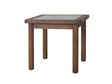 RING - Square teak garden side table by Il Giardino di Legno