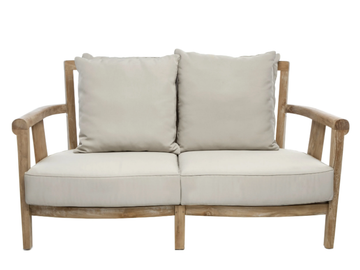 SAINT LAURENT - 2 seater wooden garden sofa by Il Giardino di Legno