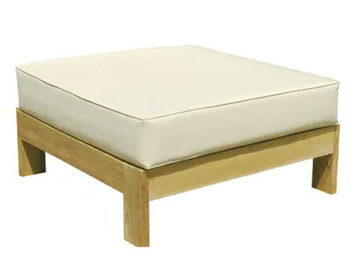 SAINT RAPHAEL - Square wooden garden pouf by Il Giardino di Legno