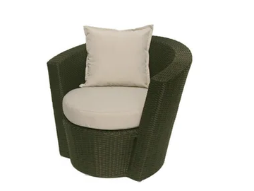 SENTOSA - Synthetic fibre garden armchair with armrests by Il Giardino di Legno