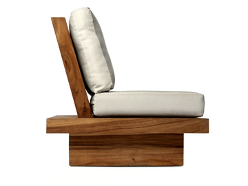 SUAR - Garden solid wood easy chair by Il Giardino di Legno