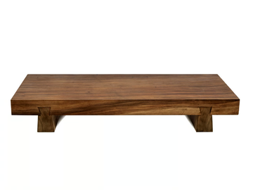 SUAR - Low solid wood garden side table by Il Giardino di Legno