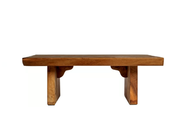 SUAR - Rectangular solid wood garden side table by Il Giardino di Legno