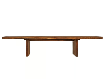 SUAR - Rectangular solid wood garden table by Il Giardino di Legno
