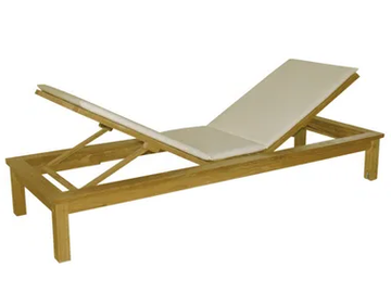 SUNSEEKER - Recliner wooden sun lounger by Il Giardino di Legno