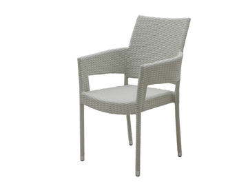 TONGA - Stackable garden chair with armrests by Il Giardino di Legno