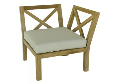 VENEZIA - Sectional modular wooden garden sofa by Il Giardino di Legno